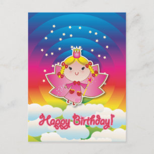 Cartão Postal Airy Fairy Up no Air Birthday Postcard