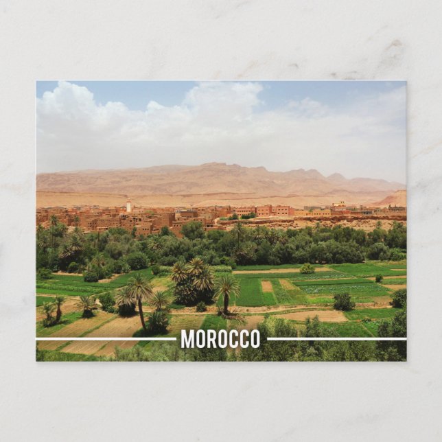 Cartão Postal Ait Ben Haddou Kasbah, Marrocos (Frente)