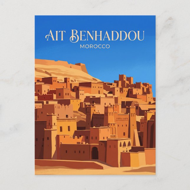 Cartão Postal Aït Benhaddou Marrocos (Frente)
