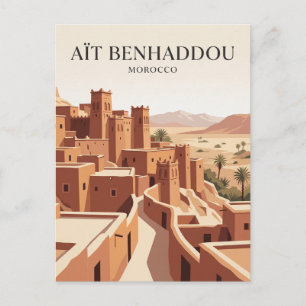 Cartão Postal Aït Benhaddou Marrocos
