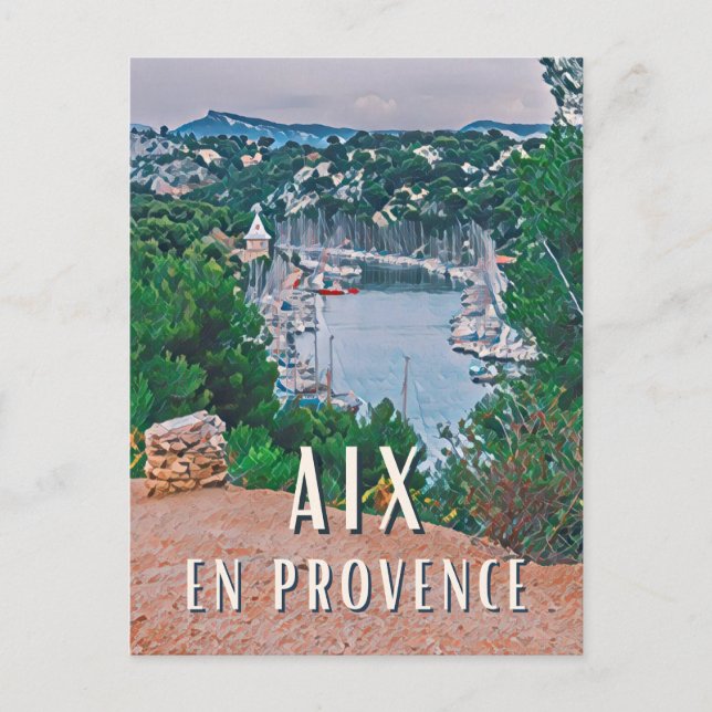 Cartão Postal Aix-en-Provence Photo Vintage  (Frente)