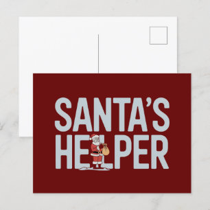 Cartão Postal Ajuda do Papai Noel Natal