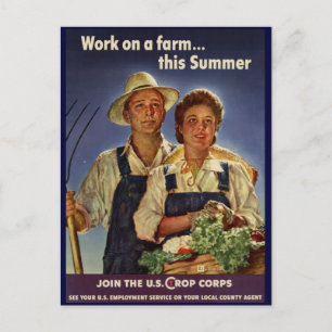 Cartão Postal Ajuda na conservação das Fazendas durante a Segu