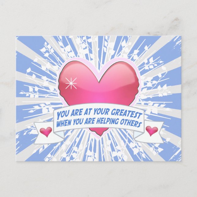 Cartão Postal Ajudando os Outros (Frente)