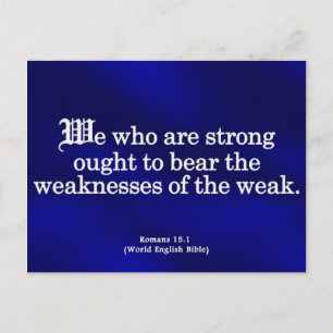 Cartão Postal Ajudar os romanos 15-1