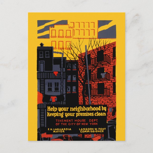 Cartão Postal Ajude a sua vizinhança (Frente)