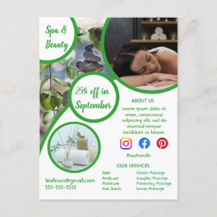 Cartão Postal ajustado de ginástica do centro de saúde spa poste