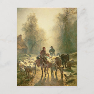 Cartão Postal Ajuste fora para o mercado