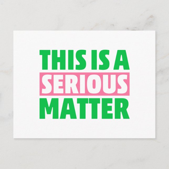 Cartão Postal AKA Sorority Este é um assunto sério 1908 (Frente)