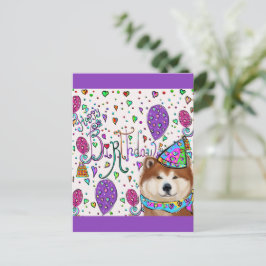 CARTÃO POSTAL AKITA