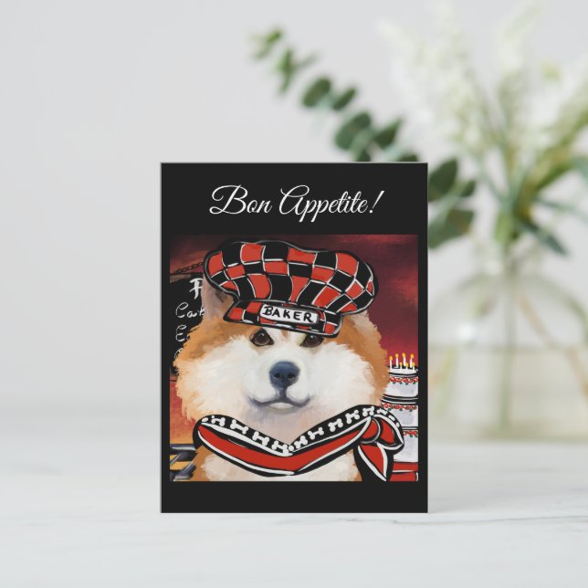 CARTÃO POSTAL AKITA      (Em pé/Frente)