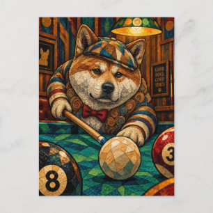 Cartão Postal Akita, Mosaico Geométrico