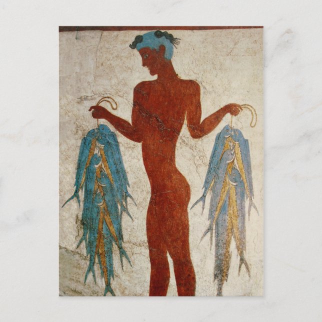 Cartão Postal Akrotiri Pescador (Frente)