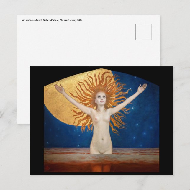 Cartão Postal Akseli Gallen-Kallela - Ad Astra (Frente/Verso)