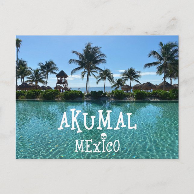 Cartão Postal Akumal Mexico Design - Cartão-postal padrão (Frente)