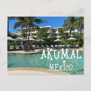 Cartão Postal Akumal Mexico Design - Cartão-postal padrão
