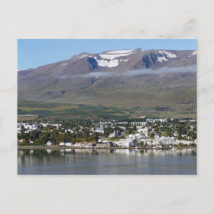 Cartão Postal Akureyri, Islândia, Panorama