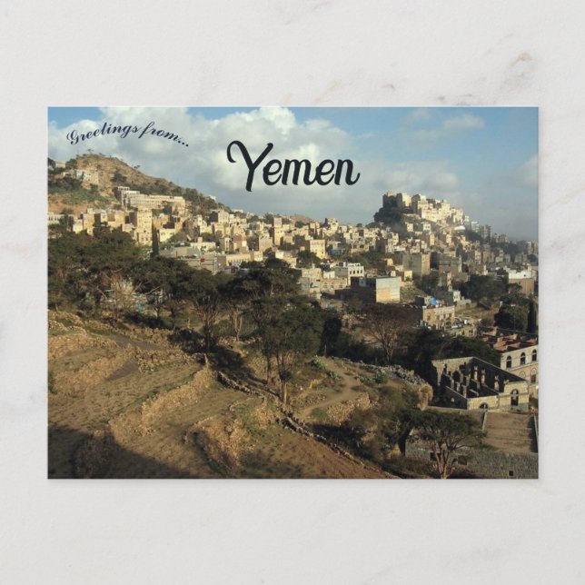 Cartão Postal Al Mawhit Yemen (Frente)
