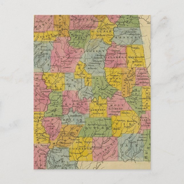Cartão Postal Alabama (Frente)