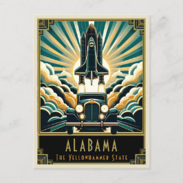 Cartão Postal Alabama | Art Deco