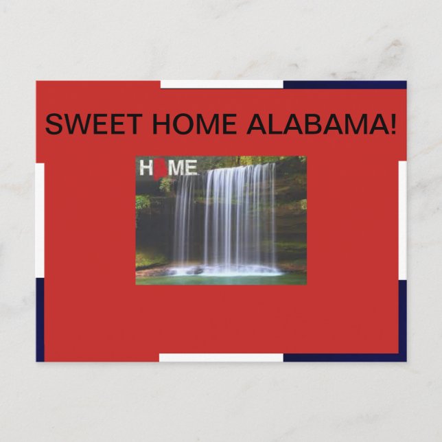CARTÃO POSTAL ALABAMA DOCE PARA CASA (Frente)