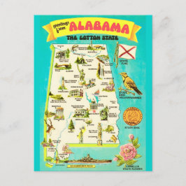 Cartão Postal Alabama Vintage Postcard