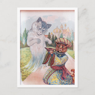 Cartão Postal Aladim e Lâmpada Mágica, Louis Wain