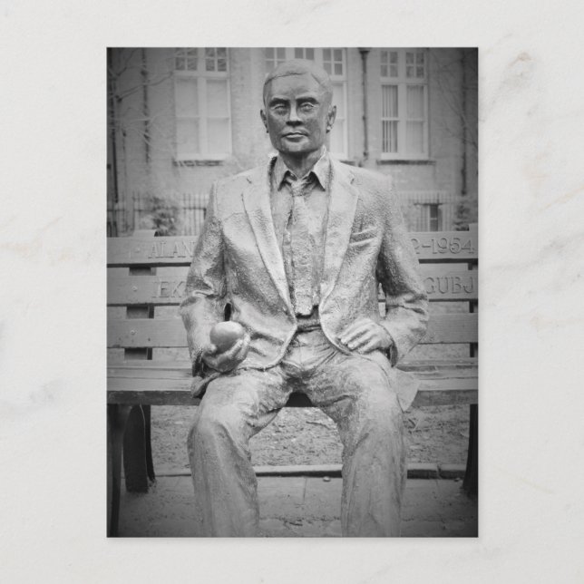 Cartão Postal Alan Turing, OBE. O Pai da Computação Moderna (Frente)