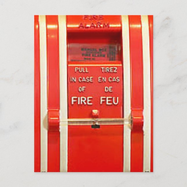 Cartão Postal Alarme de incêndio (Frente)