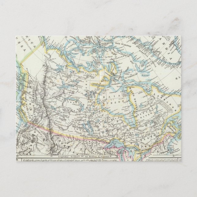 Cartão Postal Alasca, Canadá, Groenlândia (Frente)