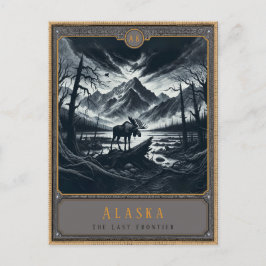 Cartão Postal Alasca | Cartão-postal de arte gótica