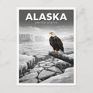 Cartão Postal Alasca, Estados Unidos Valdez Lembrança de Viagem