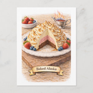 Cartão Postal Alasca Grelhado (Série de Comida Americana)