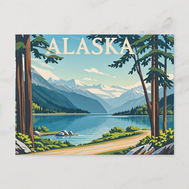 Cartão Postal alaska (Frente)