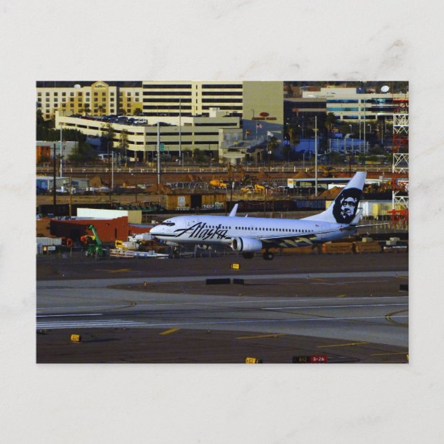 Cartão Postal Alaska Airlines (Frente)