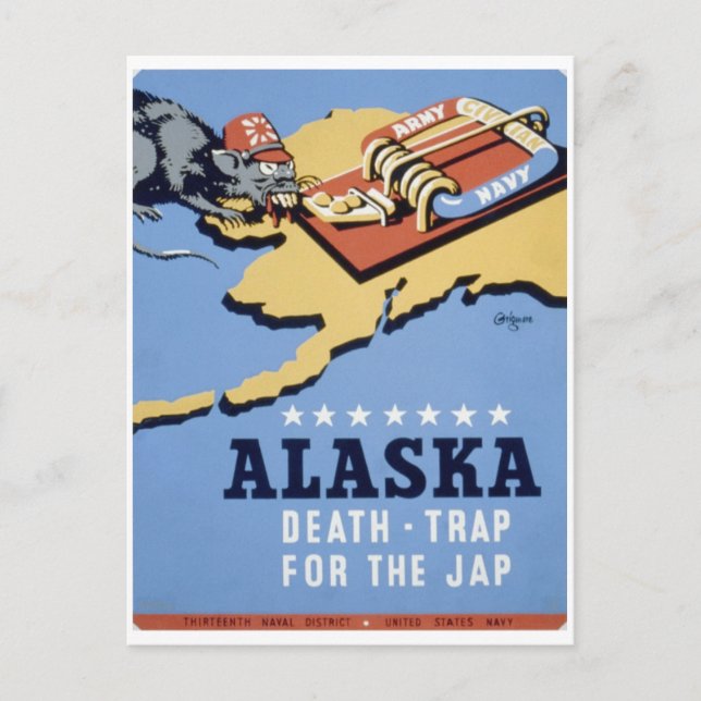 Cartão Postal Alaska_Death_Trap_Propaganda poster (Frente)