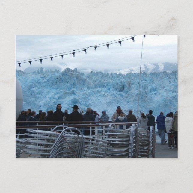 Cartão Postal Alaska Hubbard Glacier (Frente)