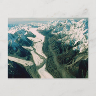 Cartão Postal Alaska Mountain Range-Aerial View