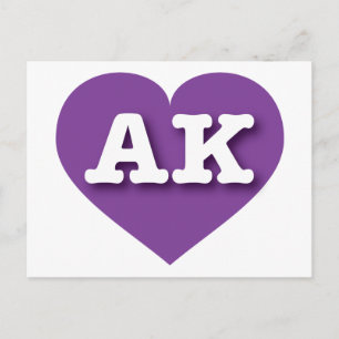 Cartão Postal Alaska Purple Heart - Big Love