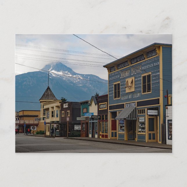 Cartão Postal Alaska Skagway Town Building Photo (Frente)