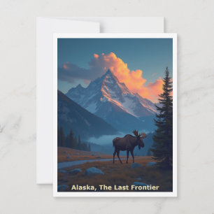 Cartão Postal Alaska, Última Fronteira, Cartão-Postal Viagem Col