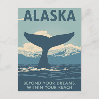 Cartão Postal Alaska Whale Tail Adventure