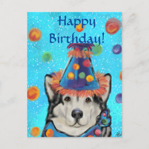 Cartão Postal Alaskan Malamute