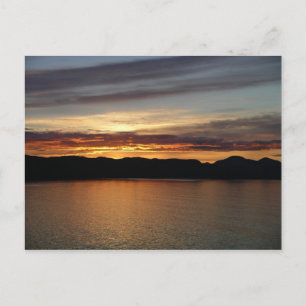 Cartão Postal Alaskan Sunset II Belo Alasca Fotografia