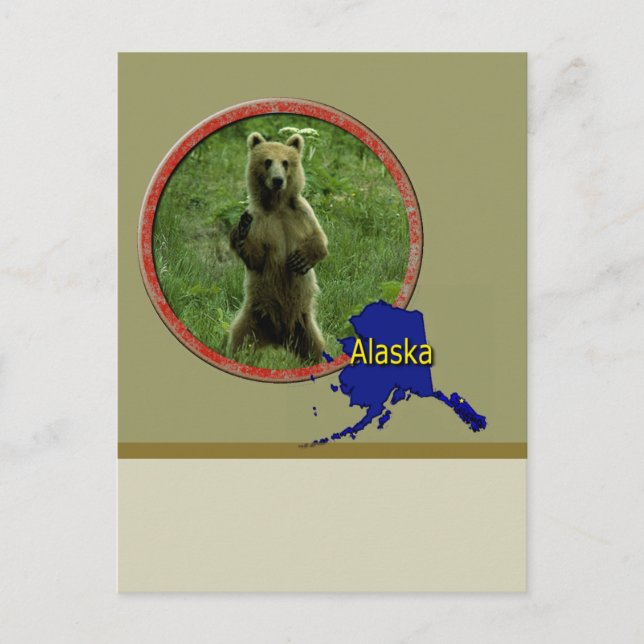 Cartão Postal Alaskan Wildlife (Frente)