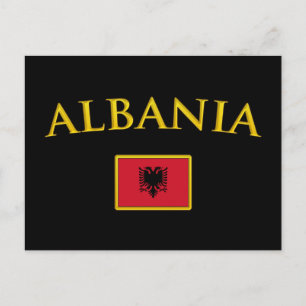 Cartão Postal Albânia ouro