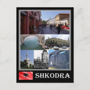 Cartão Postal Albânia - Shkodra - Mosaico