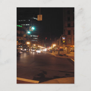 Cartão Postal albany à noite: rua pérola