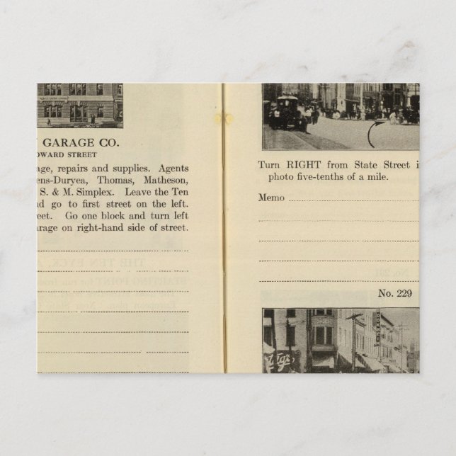 Cartão Postal Albany Garage, Albânia (Frente)