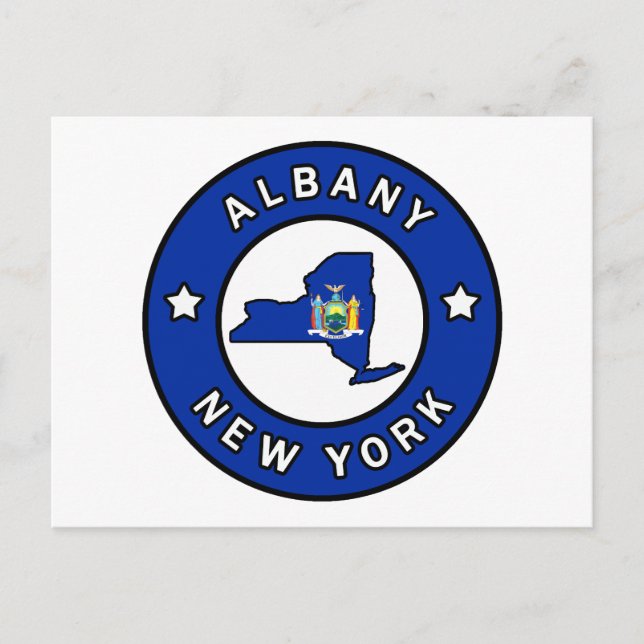 Cartão Postal Albany New York (Frente)